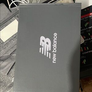 New Balance Charcoal Gray Shoe Box